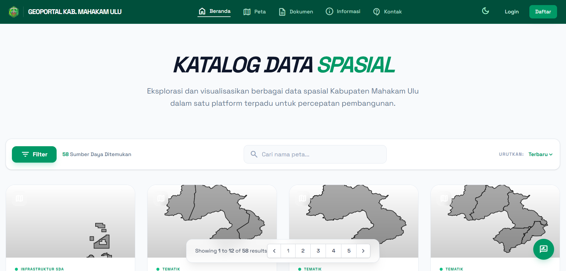 Geoportal Kabupaten Mahulu