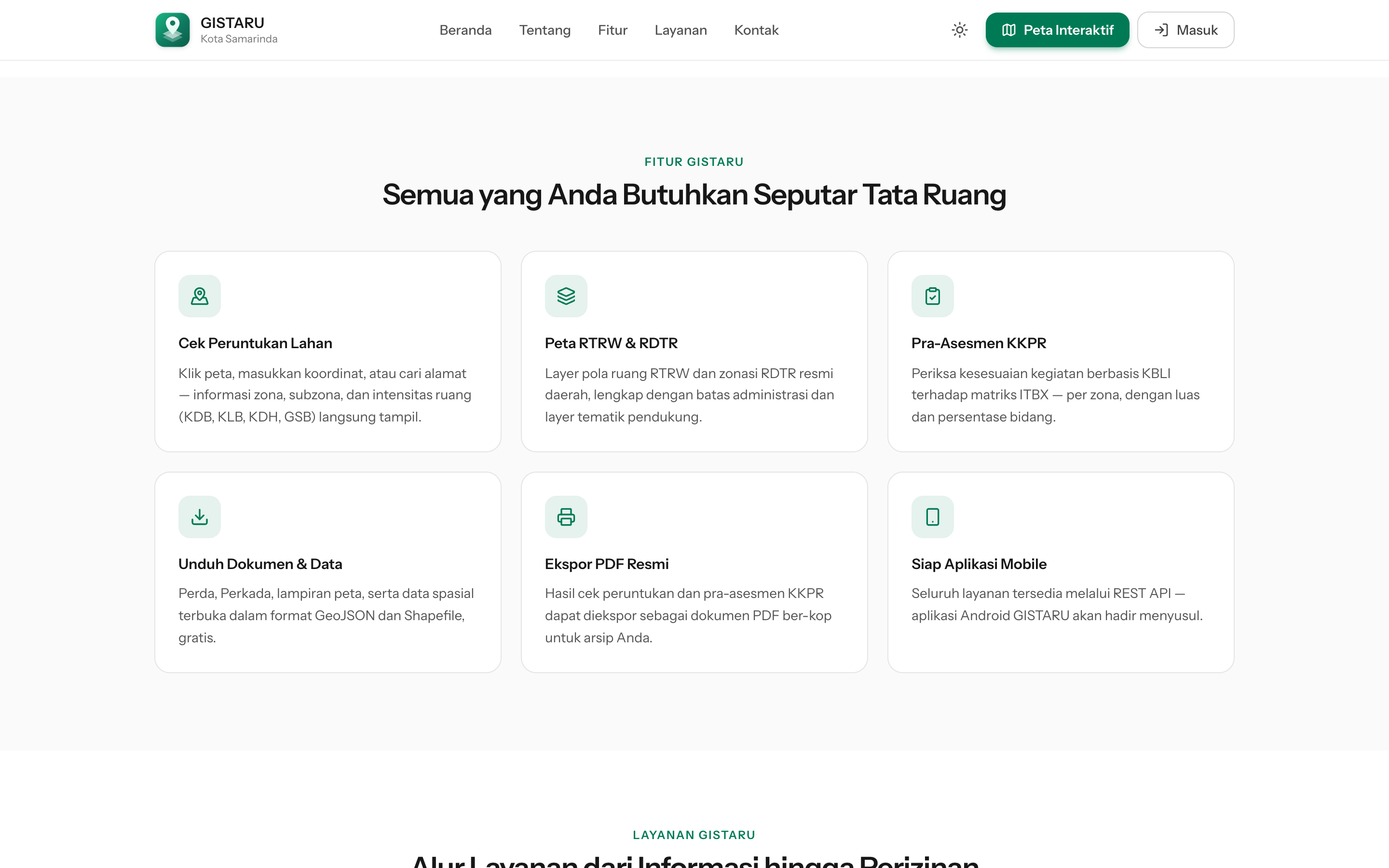 Tampilan GISTARU – Geographic Information System Tata Ruang (RTRW & RDTR) Kabupaten/Kota 3