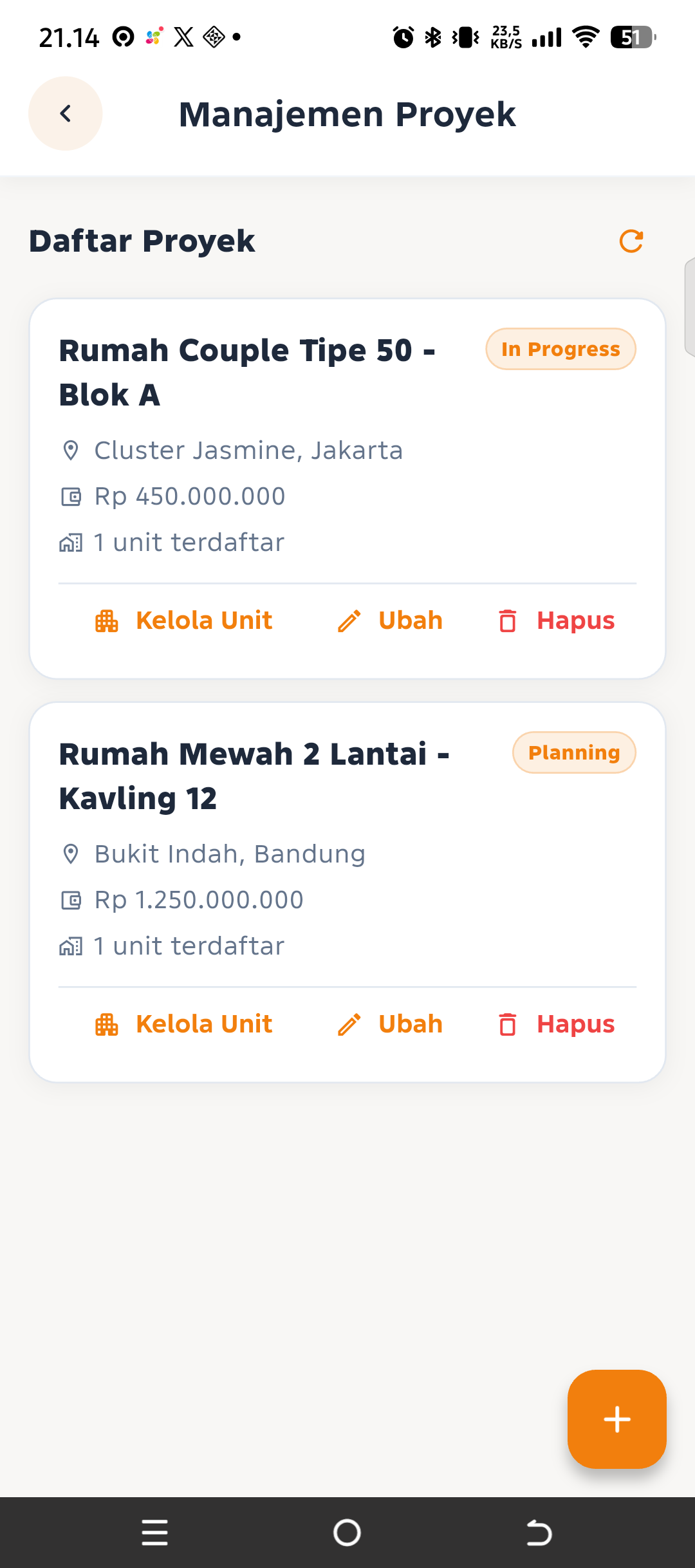 Tampilan KelolaRumah — Aplikasi Manajemen Proyek Properti dalam Satu Genggaman 7